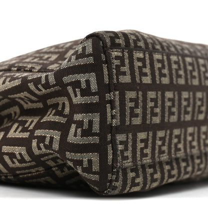Zucchino Vitello Small Tote Testa di Moro Beige