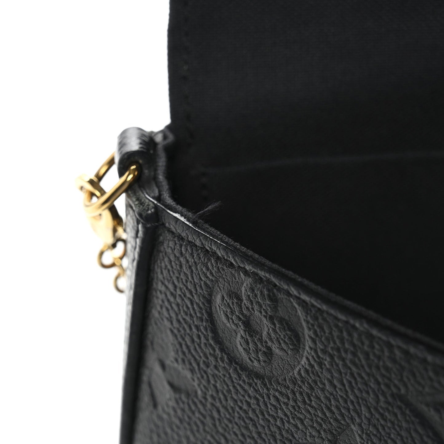 Empreinte Pochette Felicie Chain Wallet Black