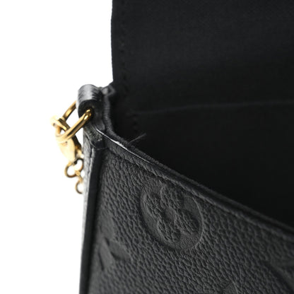 Empreinte Pochette Felicie Chain Wallet Black