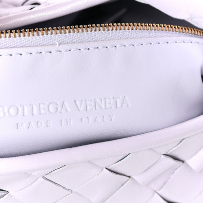 Calfskin Intrecciato Small Hop Oyster Lilac