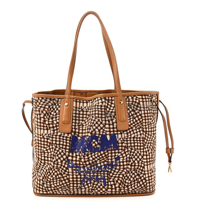 Visetos Medium Liz Reversible Shopper Tote Cognac