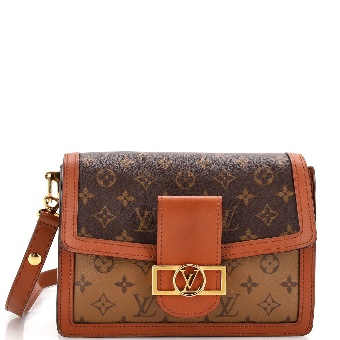 Louis Vuitton Dauphine Shoulder Bag Reverse Monogram Canvas MM