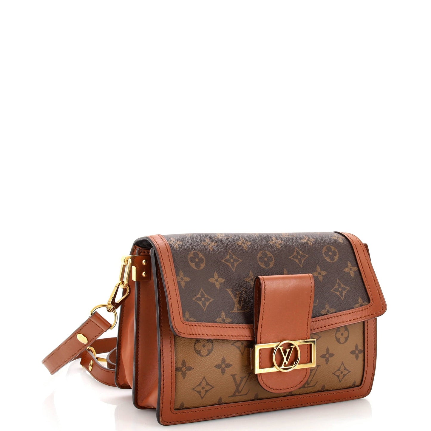 Louis Vuitton Dauphine Shoulder Bag Reverse Monogram Canvas MM