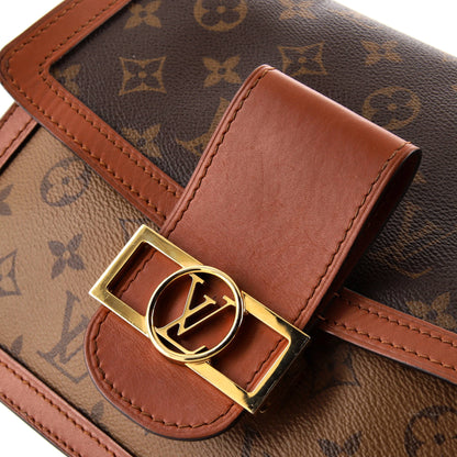 Louis Vuitton Dauphine Shoulder Bag Reverse Monogram Canvas MM