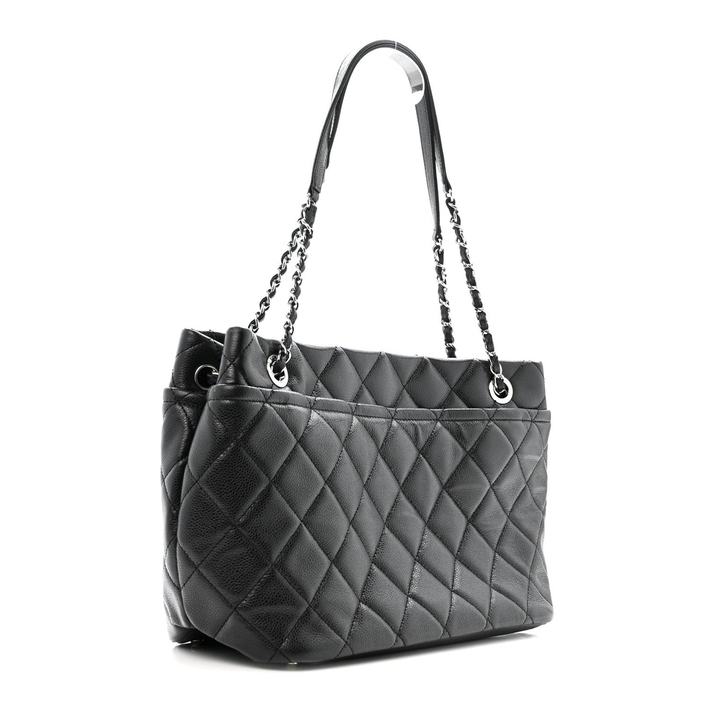 Caviar Quilted CC Timeless Soft Tote Black