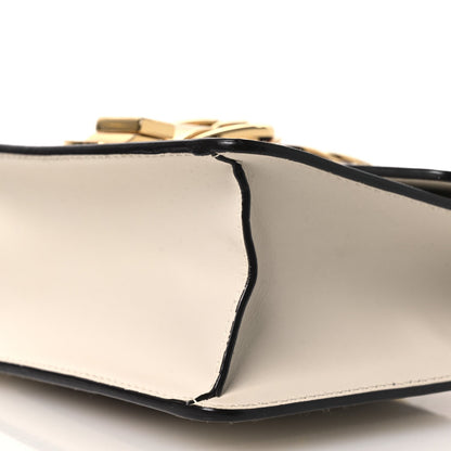 Calfskin Mini Sylvie Chain Shoulder Bag White