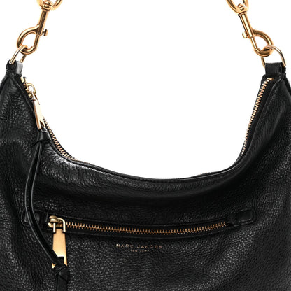 Pebbled Calfskin Hobo Black