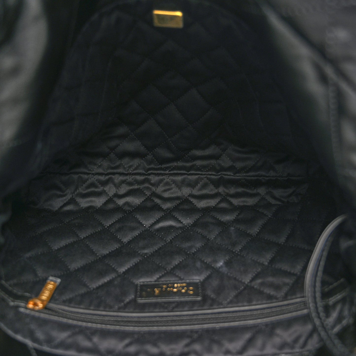 Shiny Calfskin Quilted Small Chanel 22 Black