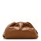 Smooth Butter Calf The Pouch Oversized Clutch Teak