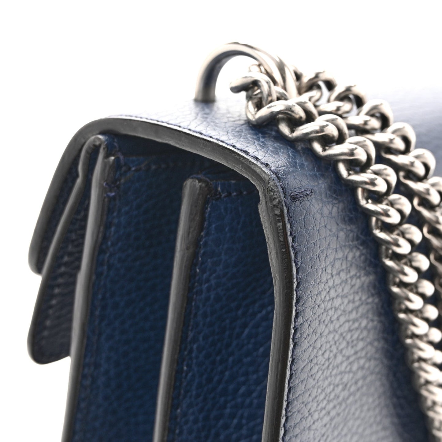 Dollar Calfskin Crystal Small Dionysus Shoulder Bag Blue Agata Montana Sapphire