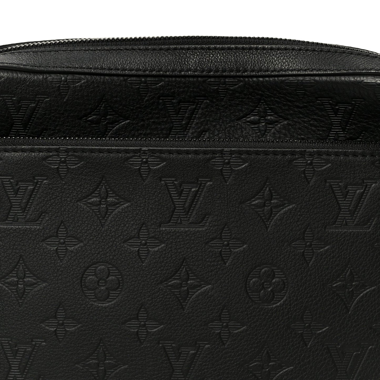 Calfskin Monogram Shadow Trio Messenger Black