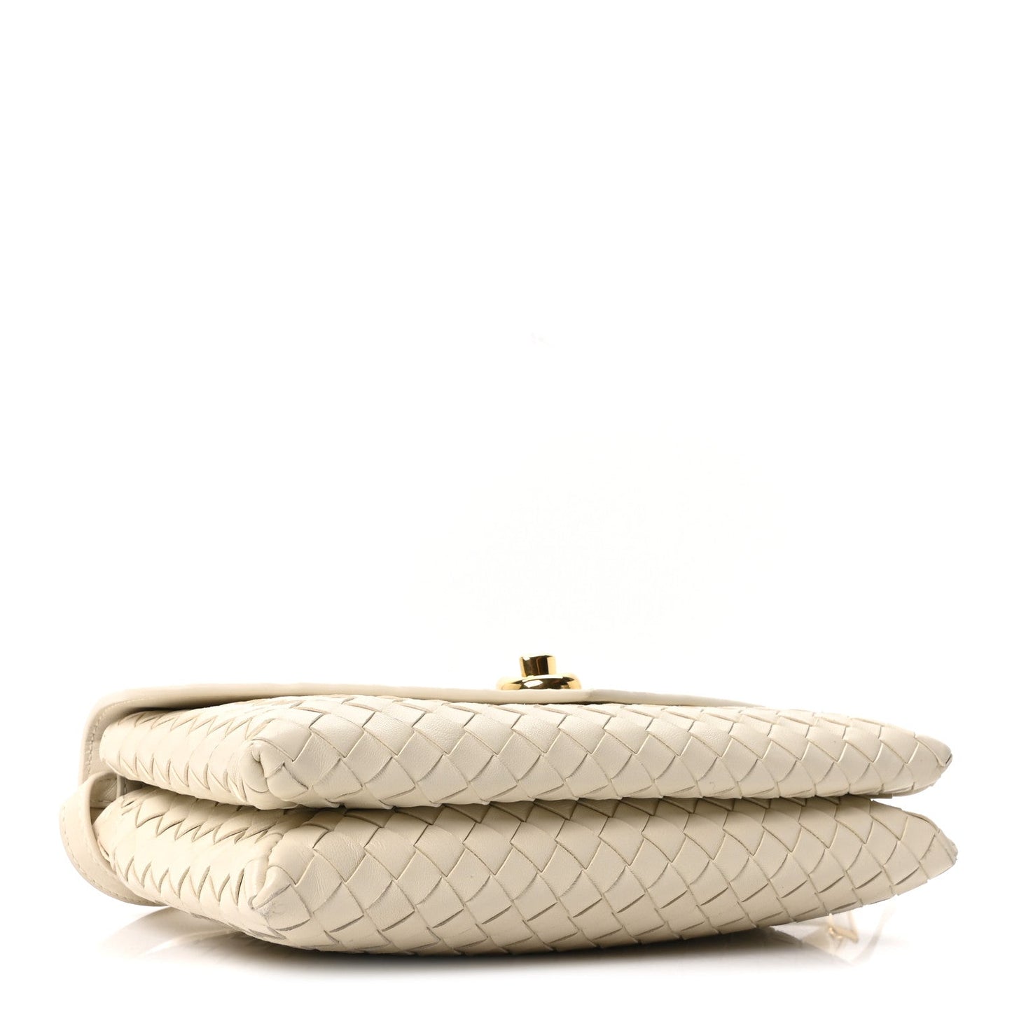 Nappa Intrecciato Knot Lock Top Handle Crossbody Bag Sea Salt