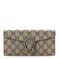GG Supreme Monogram Dionysus Chain Clutch Wallet Beige Taupe