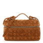 Suede Intrecciato Bang Bang Vanity Case Amber
