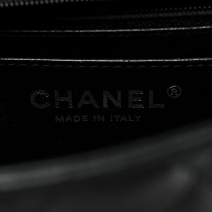 Lambskin Quilted Mini Square Flap Black