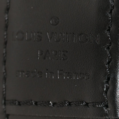 Patent Calfskin Laced Monogram Alma PM Black