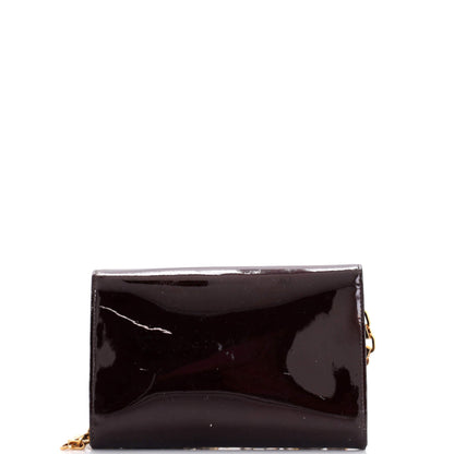 Louis Vuitton Chain Louise Clutch Patent MM