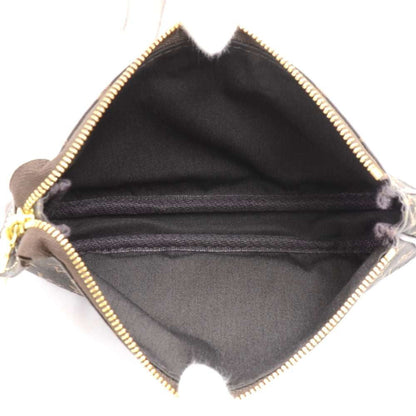 Louis Vuitto Bucket PM Mini Lin Monogram Ebène Canvas Shoulder Bag with Pouch