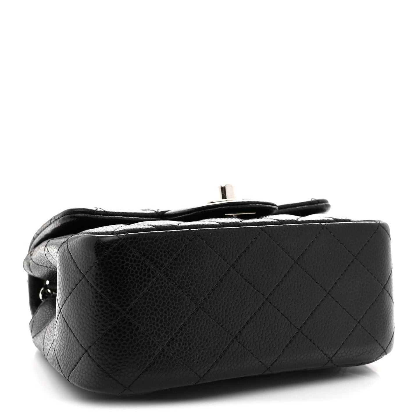 Caviar Quilted Mini Square Flap Black