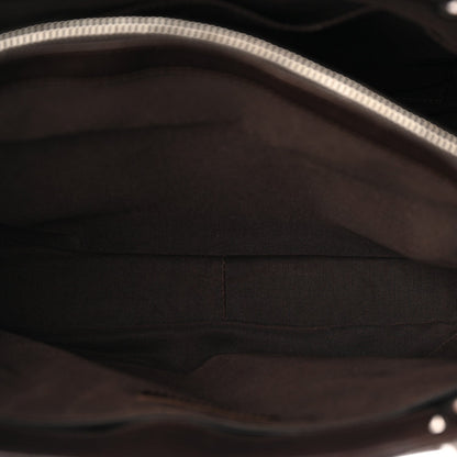Caviar Quilted Grand Shopping Tote GST Dark Brown