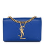 Grain De Poudre Small Classic Monogram Kate Satchel Royal Blue