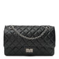 Aged Calfskin Quilted 2.55 Reissue 225 Flap Black