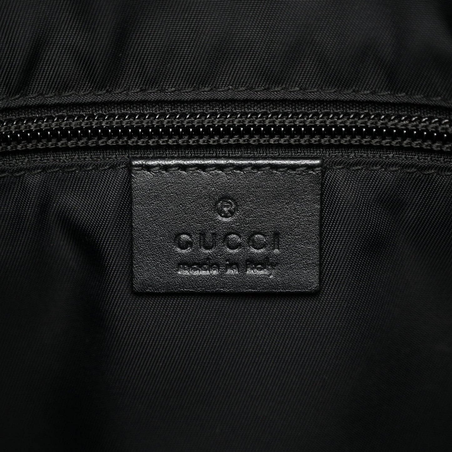 GG Supreme Monogram Web Messenger Bag Black