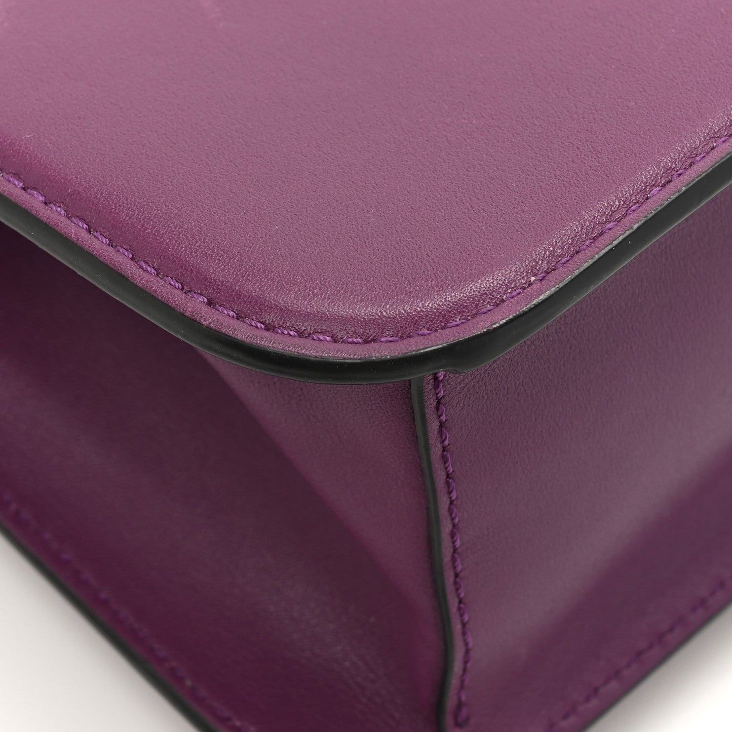 Calfskin Vlogo Loco Shoulder Bag Prune