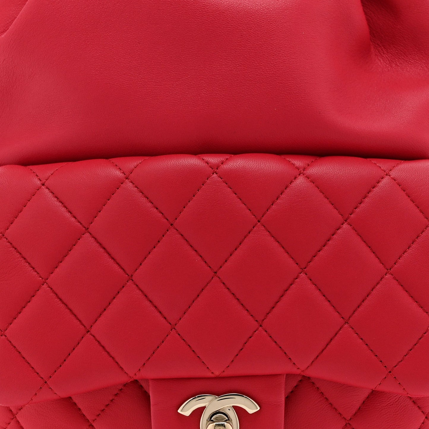 Lambskin Quilted Small in Seoul Backpack Dark Pink