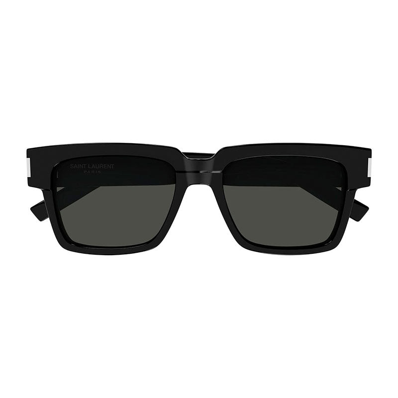 Saint Laurent Sunglasses Square Full Rim, Black/Havana Frame and Grey Lens SL732/FVADIM002