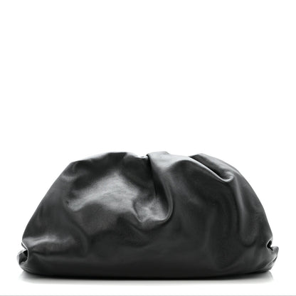 Smooth Butter Calf The Pouch Oversized Clutch Black