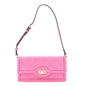 GG Monogram Scratch Lux Calfskin Mini Luce Shoulder Bag Rose Dark Blossom