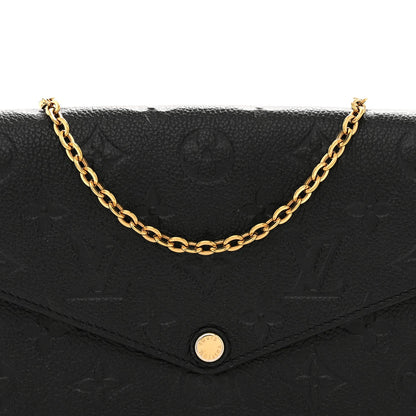 Empreinte Pochette Felicie Chain Wallet Black