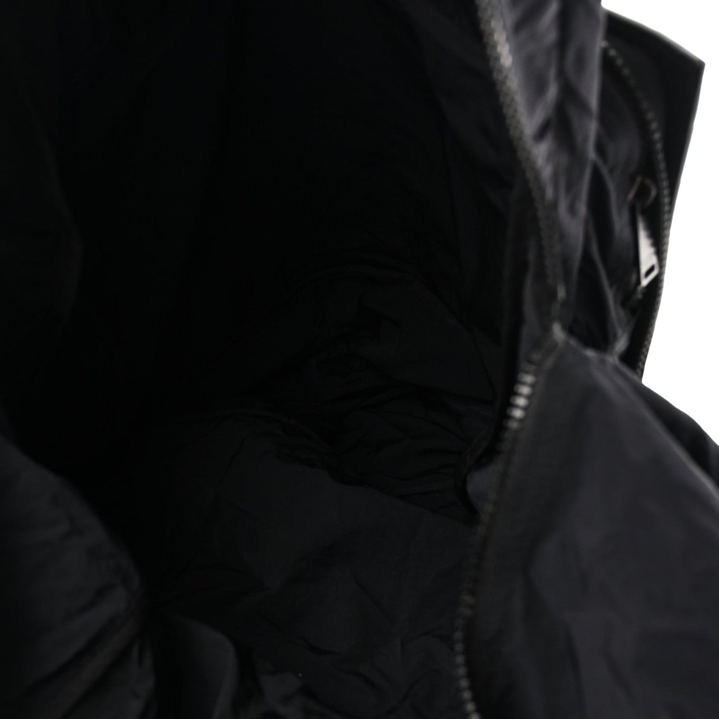 Nappa Nylon Intreccio Packable Backpack Black