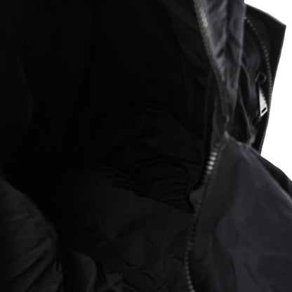 Nappa Nylon Intreccio Packable Backpack Black