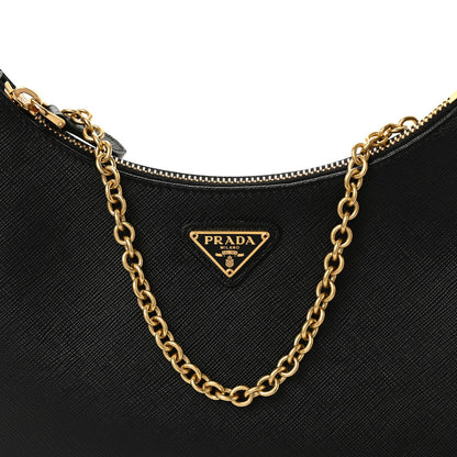 Saffiano Lux Re-Edition 2005 Shoulder Bag Black