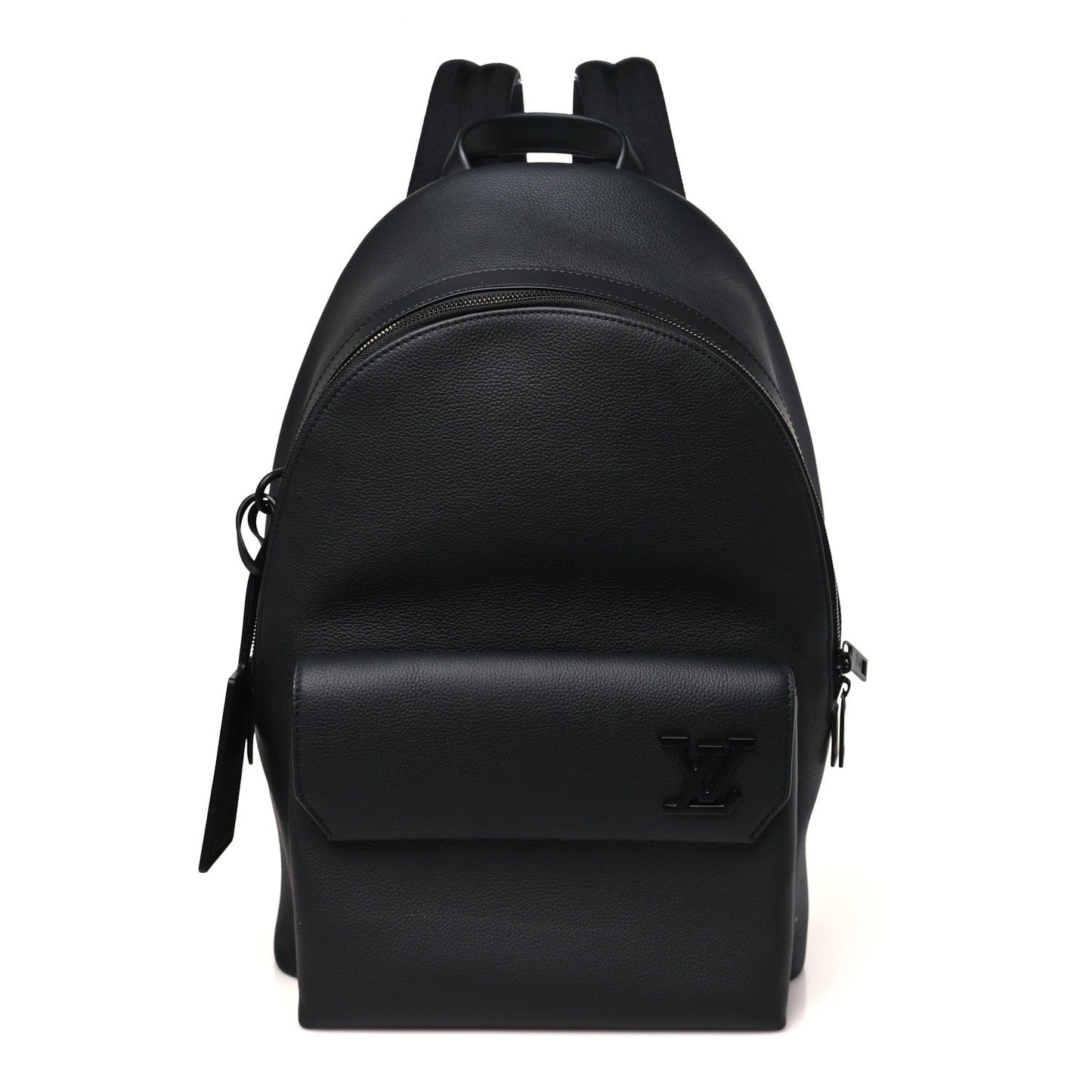 Grained Calfskin Aerogram Takeoff Backpack Black
