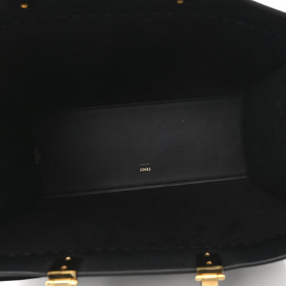 Vitello King Plexiglass Medium Fendi Sunshine Shopper Tote Black