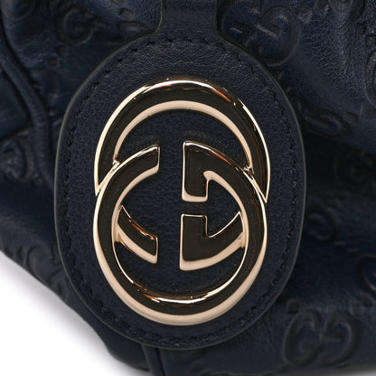Guccissima Medium Sukey Tote Navy