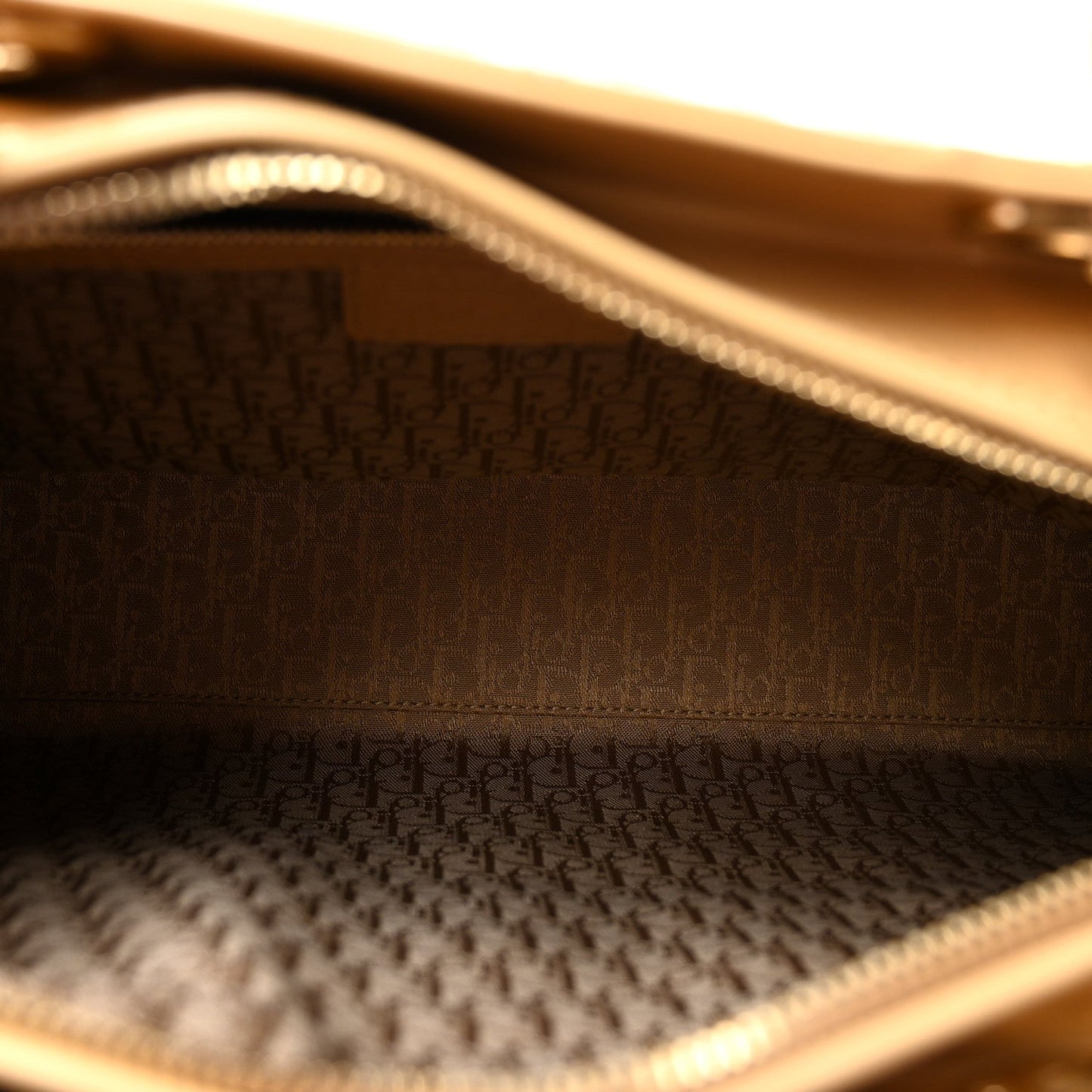 Patent Cannage Large Lady Dior Dark Beige