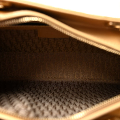 Patent Cannage Large Lady Dior Dark Beige