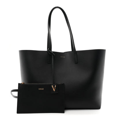 Calfskin Virtus Tote Black