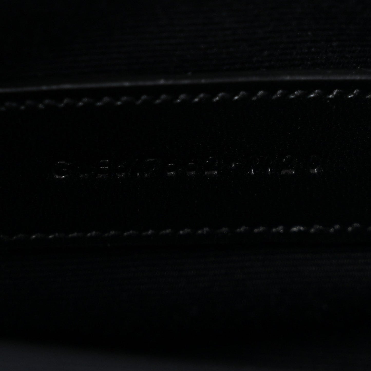 Grain De Poudre Matelasse Chevron Monogram Envelope Clutch Black