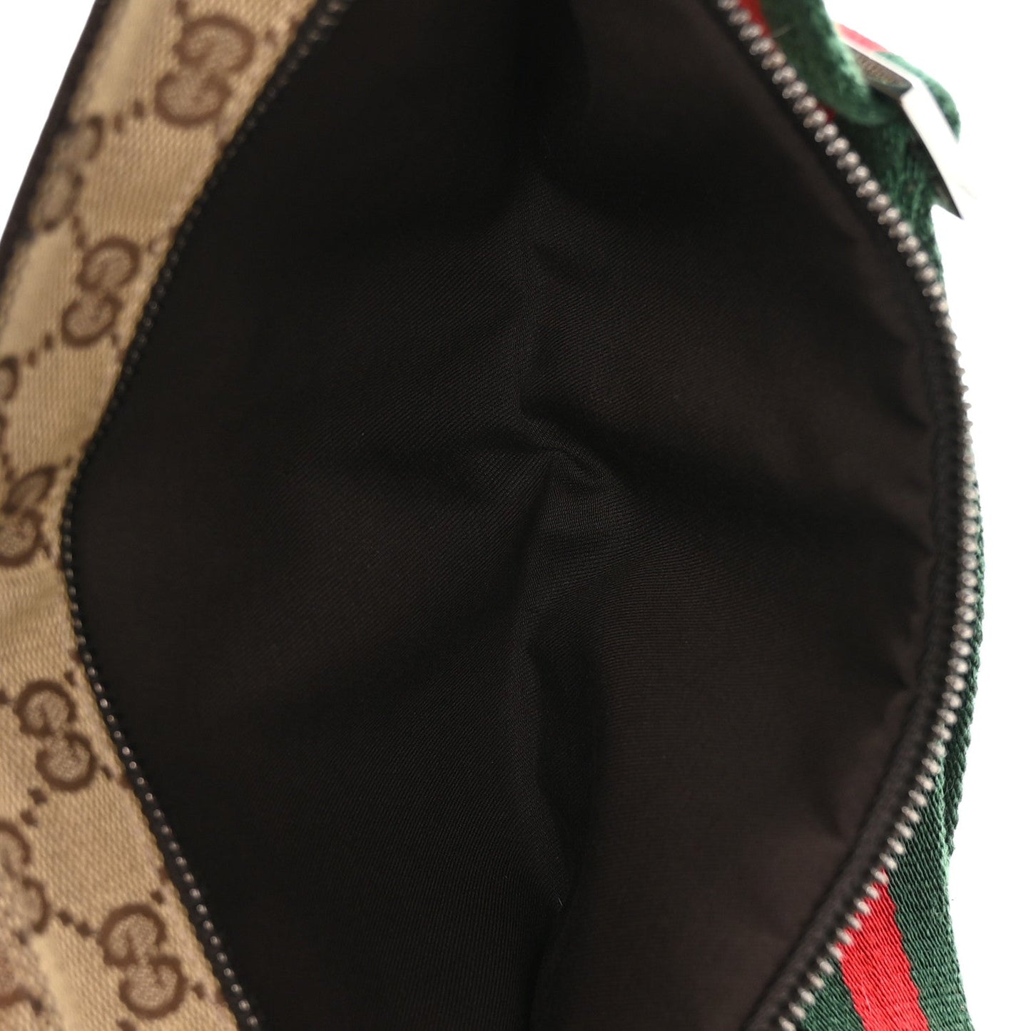 Monogram Web Belt Bag Dark Brown