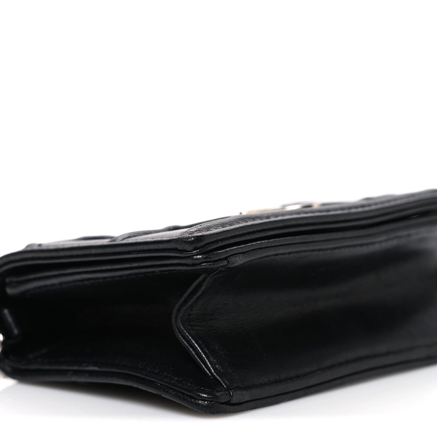 Lambskin Baby Diorama Flap Bag Black