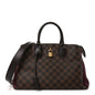 Cuir Taurillon Damier Ebene Normandy Bordeaux