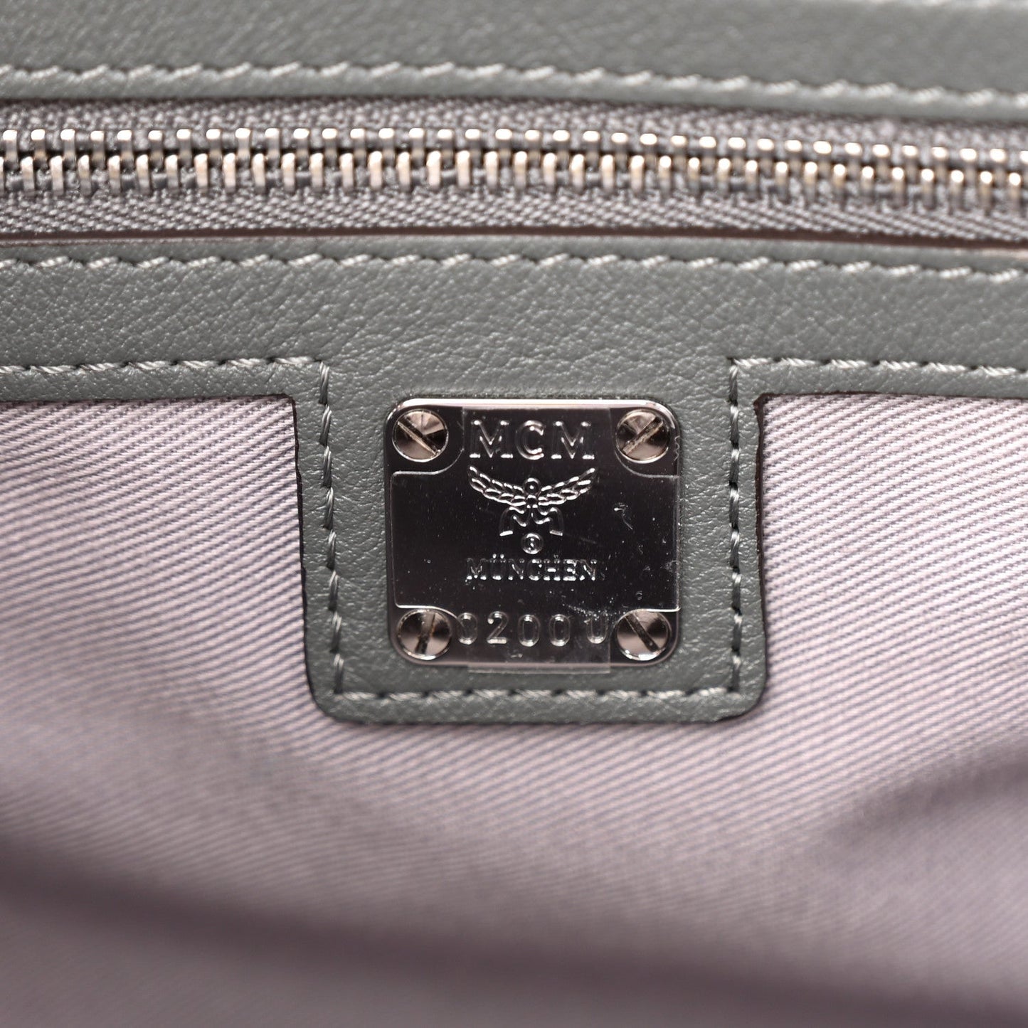 Calfskin Ottomar Monogram Essential Boston Bag Grey