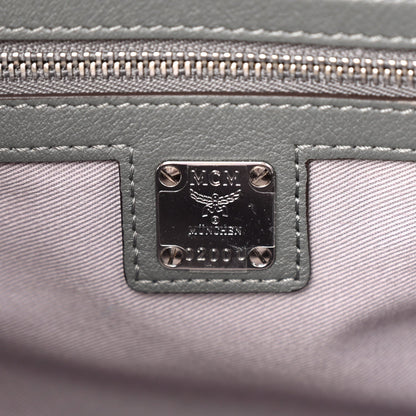 Calfskin Ottomar Monogram Essential Boston Bag Grey