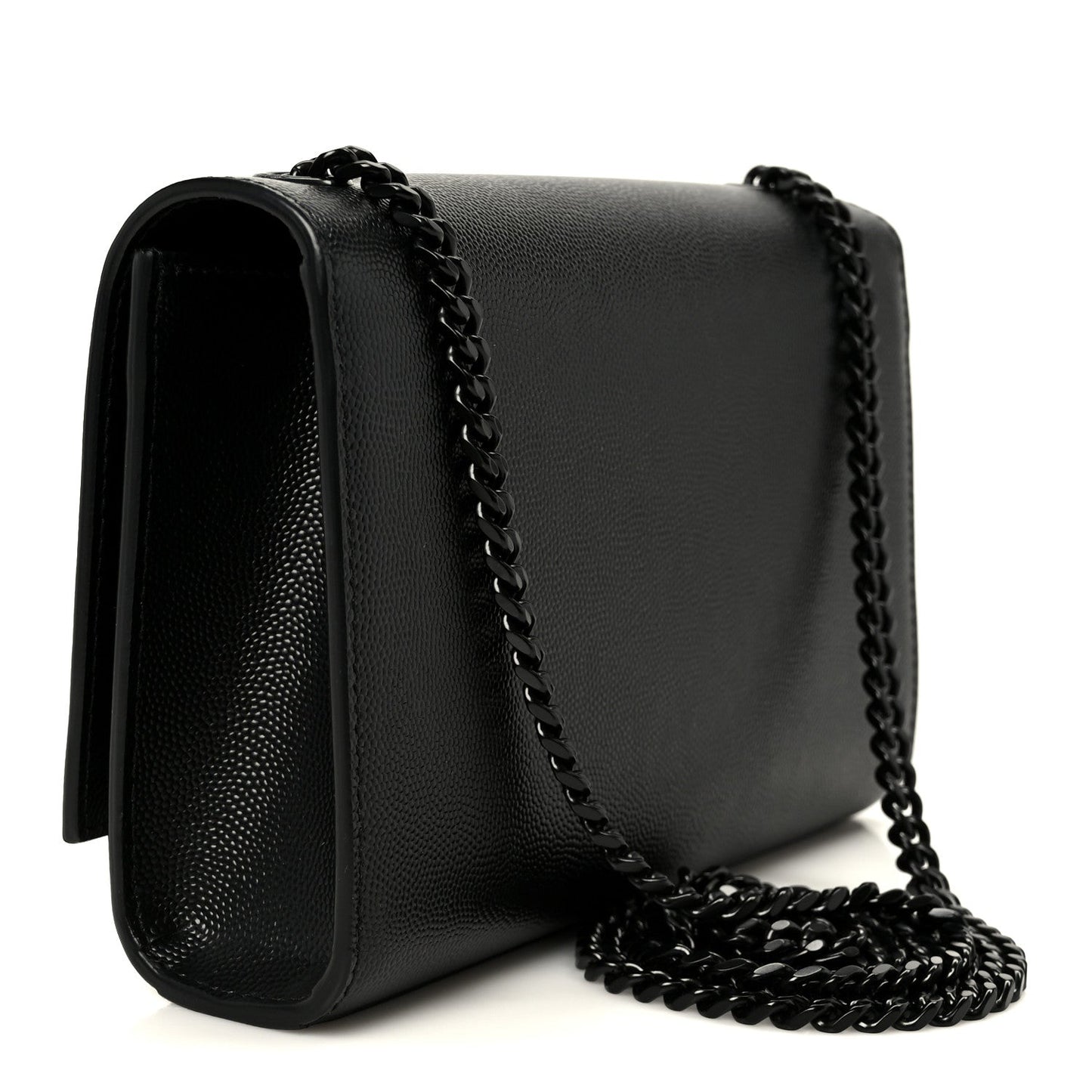 Grain De Poudre Small Classic Monogram Monochrome Kate Satchel Black