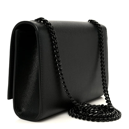 Grain De Poudre Small Classic Monogram Monochrome Kate Satchel Black